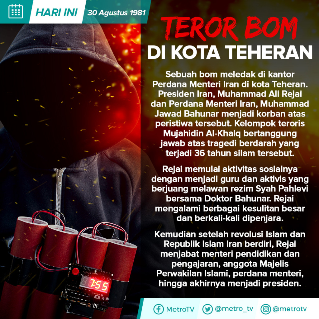 Hari Ini: Teheran Diguncang Bom