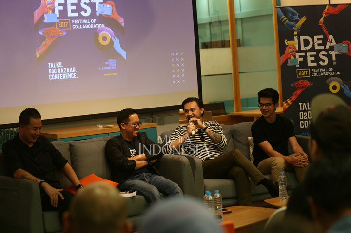 Mengusung konsep kolaborasi, Ideafest 2017 yang berlangsung 5-6 Oktober 2017, merupakan festival kreatif terbesar di Indonesia yang mempertemukan profil-profil kreatif lintas industri skala nasional dan internasional.