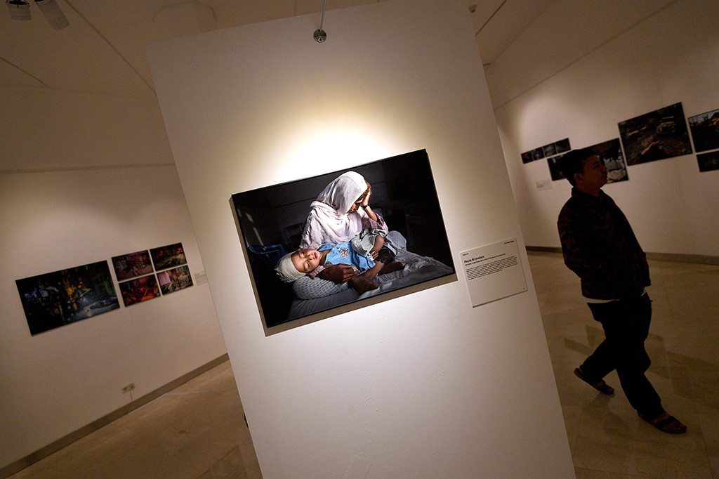 Pameran foto jurnalistik World Press Photo digelar di Erasmus Huis, Jakarta.