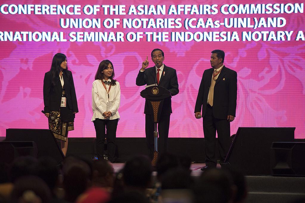 Kegiatan pertemuan notaris se-Asia itu sendiri digelar selama tiga hari tersebut dihadiri sekitar 1.000 peserta dari berbagai negara untuk berbagi persepsi notaris di negara masing-masing dan mendorong kemudahan berinvestasi terutama bagi Indonesia. 