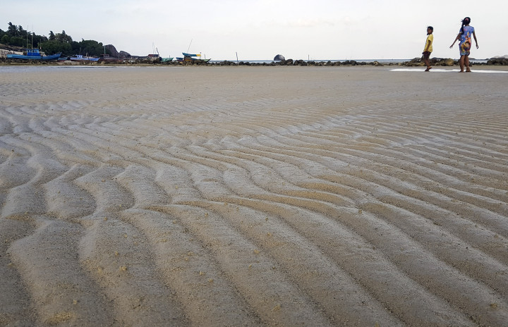Sedangkan di pesisir utara, selatan, barat terdapat hamparan pantai pasir putih dan terumbu karang yang berlimpah. 
