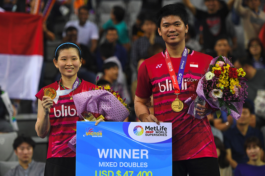Dalam pertandingan final di SK Handball Stadium, Praveen/Debby menang dua set langsung 21-17 dan 21-18 atas pasangan Tiongkok, Wang Yilyu/Huang Dongping.
