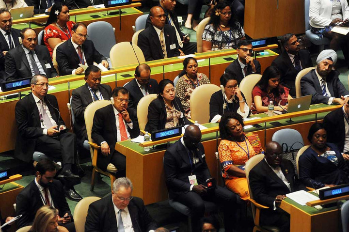 Dalam SMU ke-72 PBB, Indonesia terus mengkampanyekan untuk bisa diterima sebagai anggota tidak tetap Dewan Keamanan PBB untuk periode 2019-2020. Sebelumnya, Indonesia pernah tiga kali menjabat sebagai anggota tidak tetap DK PBB pada 1973-1974, 1995-1996, dan 2007-2008.
