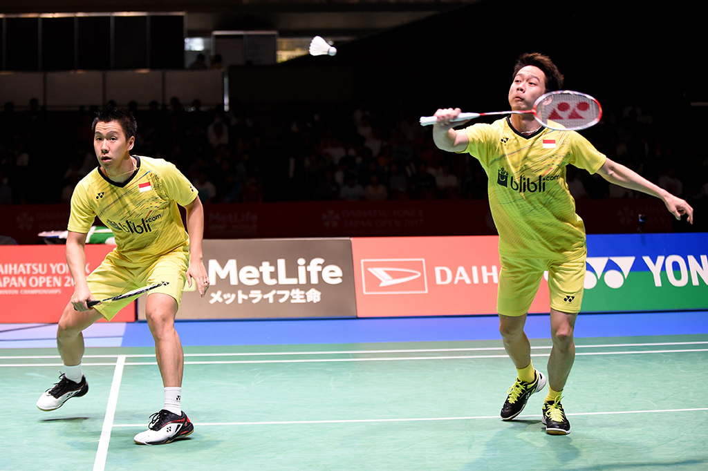 Kevin/Marcus satu-satunya wakil Indonesia yang melaju ke di final Jepang Terbuka. Sementara ganda campuran Praveen Jordan / Debby Susanto terhenti di semifinal.