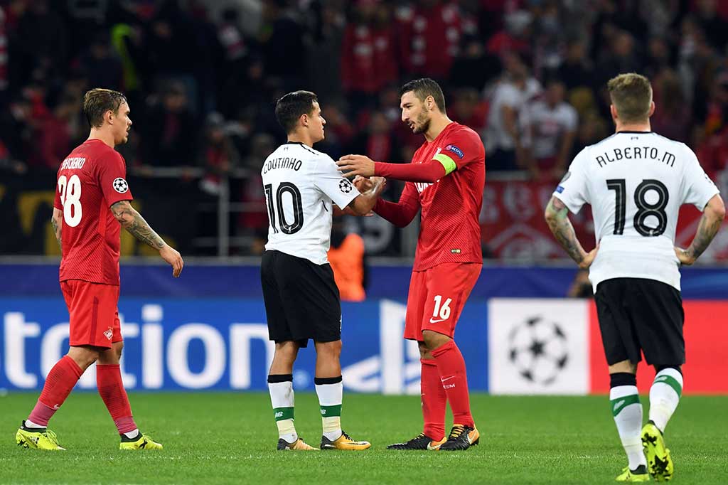 Dengan hasil imbang tersebut Liverpool dan Spartak mengoleksi dua poin, di bawah pemuncak klasemen Grup E Sevilla dengan empat poin, yang menang 3-0 atas Maribor.