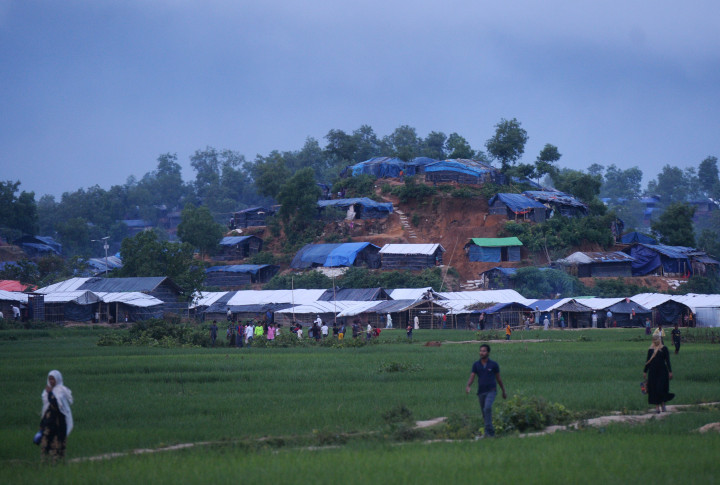 Pengungsian di Ukhia, Cox Bazar, Bangladesh. Hingga saat ini jumlah pengungsi yang berhasil UNHCR catat berjumlah 480 ribu orang.