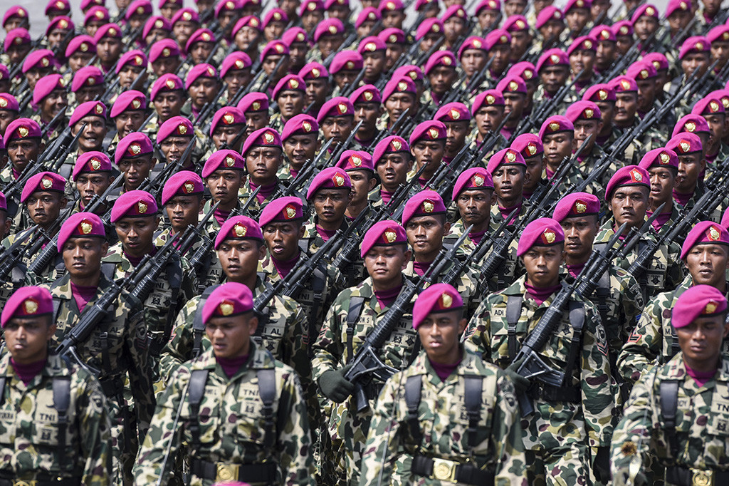 Ada 5.932 prajurit TNI yang ikut terlibat dalam geladi bersih parade dan defile hari ini.