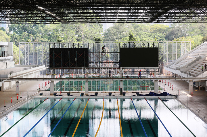Untuk venue di kawasan Gelora Bung Karno, misalnya Istora Senayan dan kolam renang dipastikan akan rampung pada akhir tahun ini.