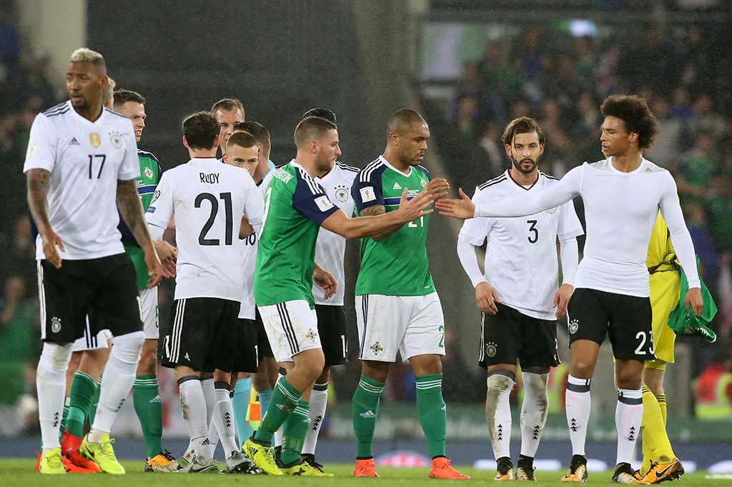 Sang juara bertahan mengunci kemenangan beruntun kesembilan mereka dalam sembilan pertandingan untuk mengoleksi 27 poin di Grup C. Sementara Irlandia Utara di urutan kedua dengan 19 poin.