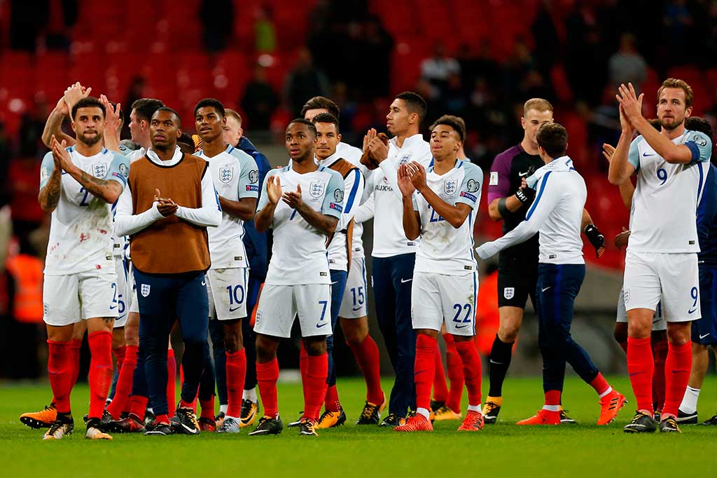 Dengan kemenangan tersebut, Inggris kukuh di puncak klasemen Grup F dengan 23 poin. Perolehan poin tersebut tidak mungkin terkejar tim peringkat kedua Skotlandia yang mengemas 17 poin. AFP/Ian Kington