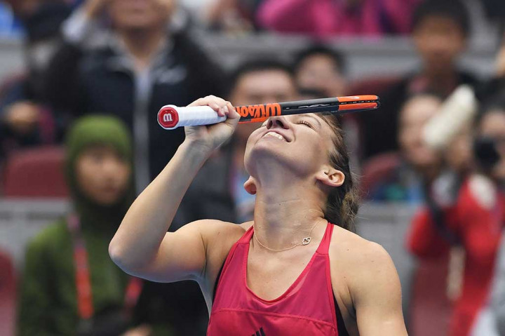 Petenis berusia 26 tahun tersebut akan menghadapi pemenang antara Caroline Garcia dari Prancis atau Petra Kvitova dari Republik Ceko pada final, Minggu (8/10/2017). AFP/Greg Baker