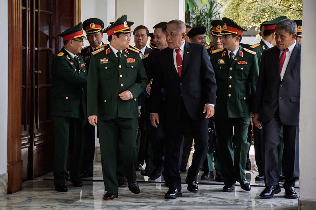 Kunjungan Menhan Vietnam itu dalam rangka meningkatkan hubungan kerja sama di bidang pertahanan antara kedua negara, sekaligus juga merupakan kunjungan balasan atas kunjungan Menhan RI ke Vietnam pada bulan Agustus tahun 2016 yang lalu.