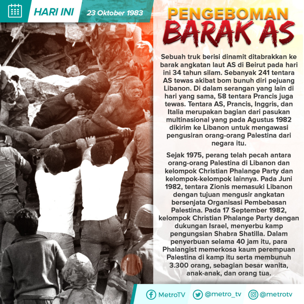 Hari Ini: Pengeboman Barak AS