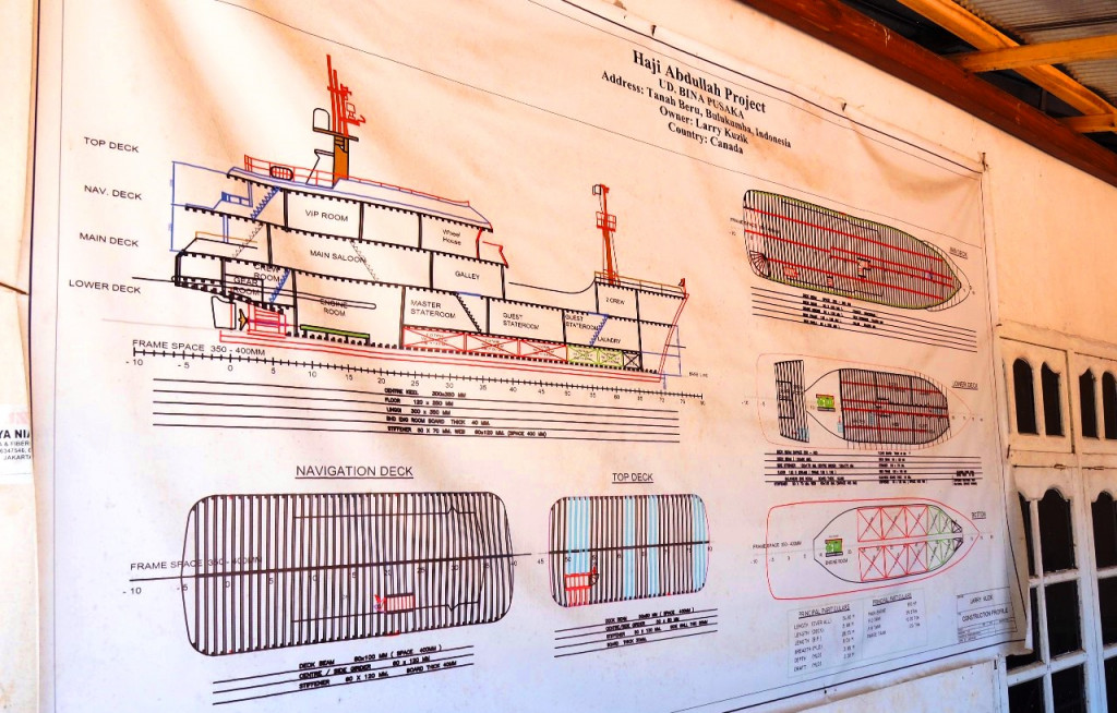 Pinisi wisata tidak lagi memiliki palka untuk membawa aneka komoditas. Ruang palka kini menjadi kamar yang nyaman bagi para turis penumpangnya.