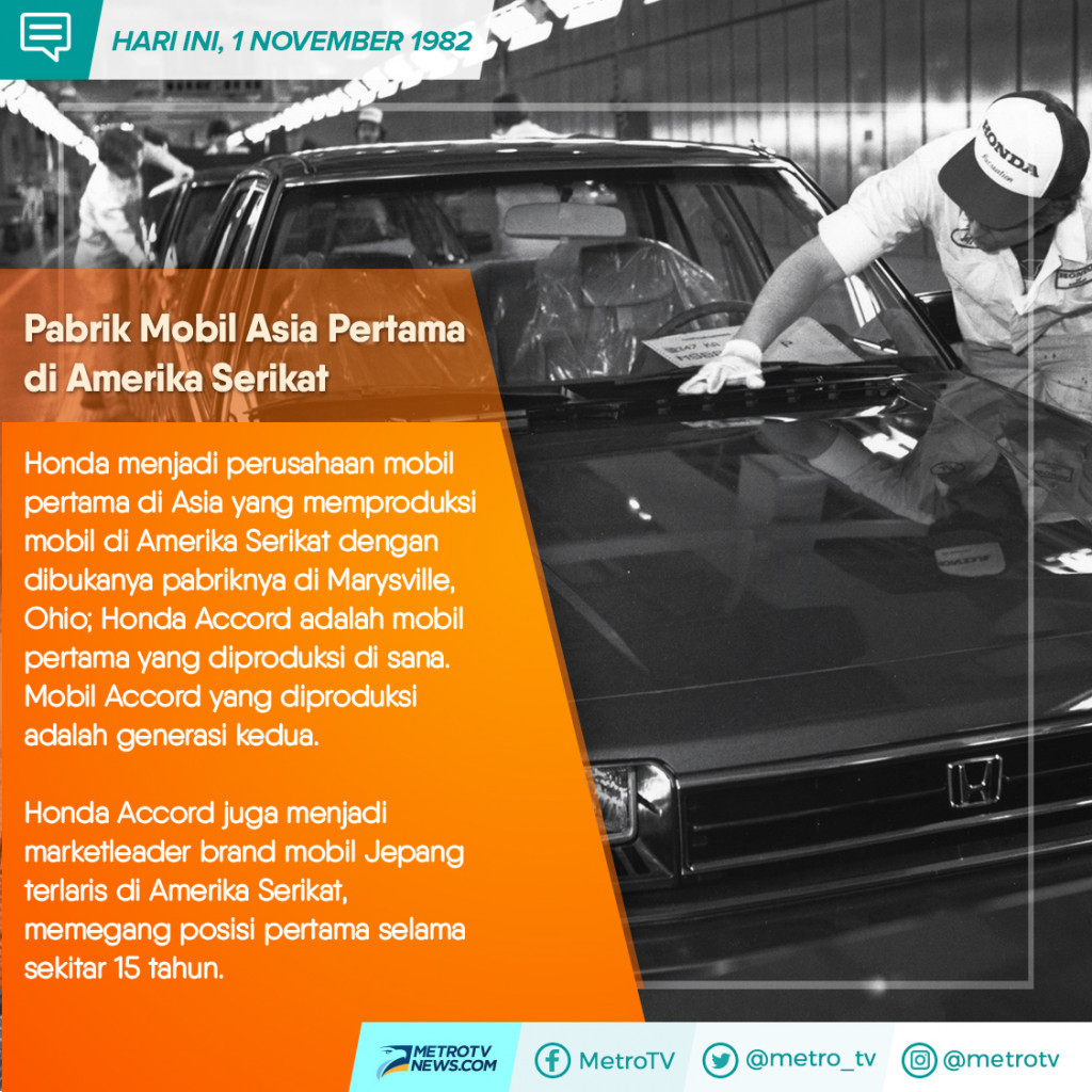 Produksi Pertama Mobil Honda di Amerika