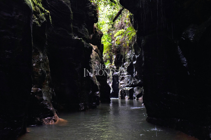 Pemandangan ini persis menyerupai Green Canyon di Jawa Barat dan hampir mirip dengan Grand Canyon Sungai Colorado di utara Arizona, Amerika Serikat.