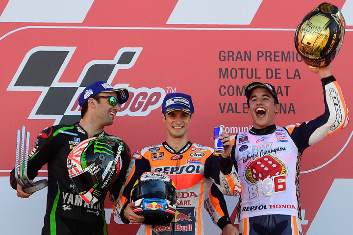 Meski hanya finis ketiga, Marquez memastikan gelar juara dunia MotoGP musim 2017. Dia berada di belakang Dani Pedrosa, sebagai pemenang, dan urutan kedua, Johann Zarco. 