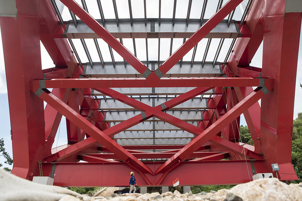 Saat ini pembangunan fisiknya telah mencapai 78,68 persen.
