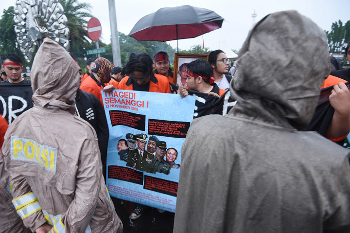 Peringatan Tragedi Semanggi ini digelar di kampus Universitas Atmajaya, Semanggi, Jakarta