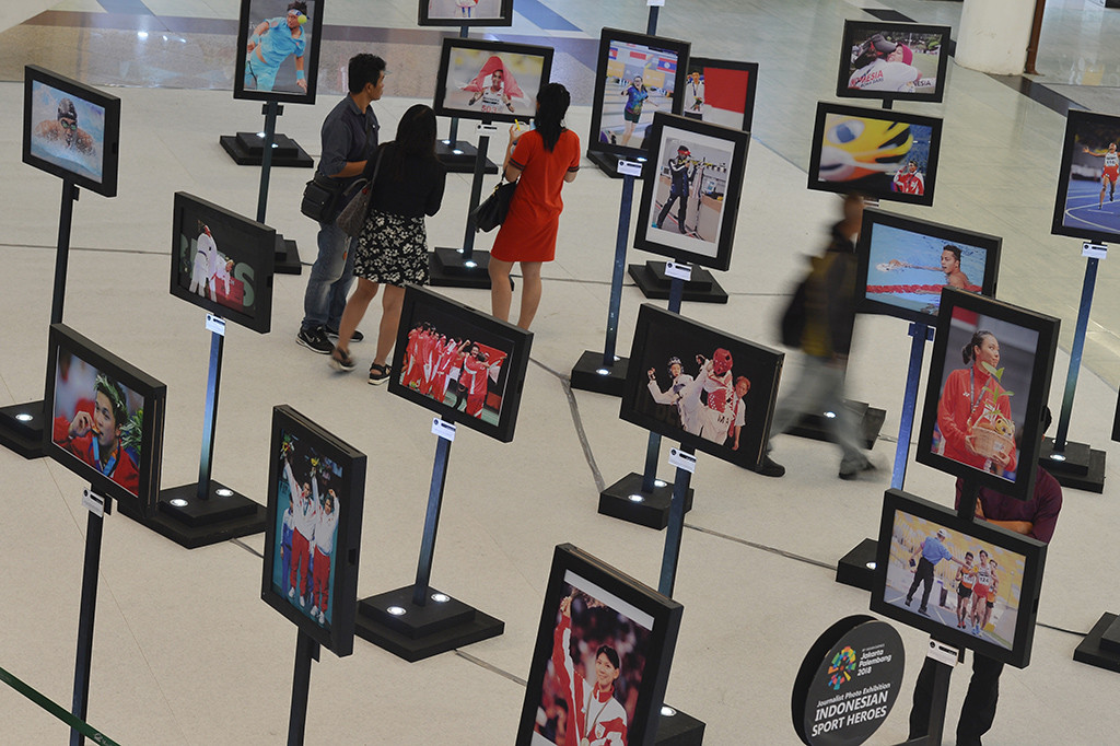 Pameran yang menampilkan pelaku olah raga Indonesia yang pernah mengharumkan nama bangsa tersebut merupakan salah satu rangkaian mempromosikan perhelatan Asian Games 2018.