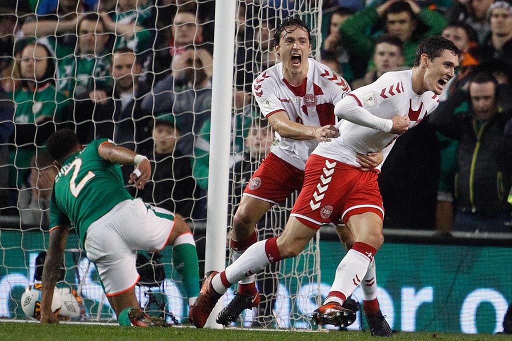 Tim Dinamit baru bisa menyamakan kedudukan pada menit ke-29 lewat Andreas Christensen. AP/Peter Morrison