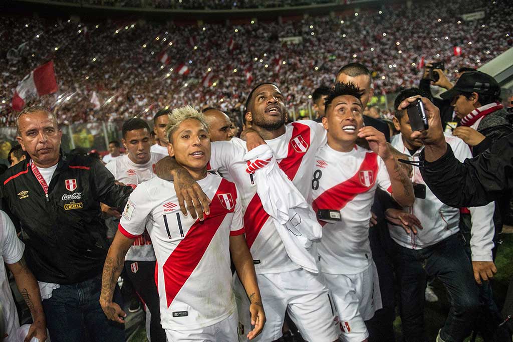 Bagi Peru, ini merupakan kali keempat merasakan putaran final Piala Dunia, setelah sebelumnya pada 1970, 1978, dan 1982. AFP/Ernesto Benavides