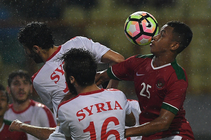 Adapun tiga gol Suriah dicetak oleh Moumen Naji pada menit ke-30 dan ke-43, serta Al Rahman Barakat pada menit ke-53.