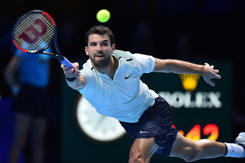 Petenis berusia 26 tahun itu meraih gelar juara paling bergengsi sepanjang kariernya. Berlaga di O2 Arena, London, Dimitrov mengalahkan Goffin tiga game 7-5, 4-6 dan 6-3.