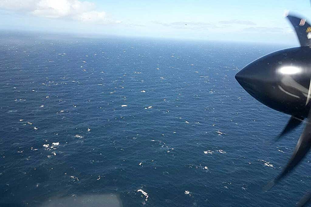 Posisi terakhir ARA San Juan yang diketahui ialah di daerah Teluk San Jorge, 432 kilometer di sebelah tenggara Semenanjung Valdes, di Atlatik Selatan. Kapal selam itu hilang kontak pada pukul 07.30 waktu setempat pada 15 November dan ledakan terdeteksi pada pukul 10.31 pada hari yang sama.AFP/Argentine Navy