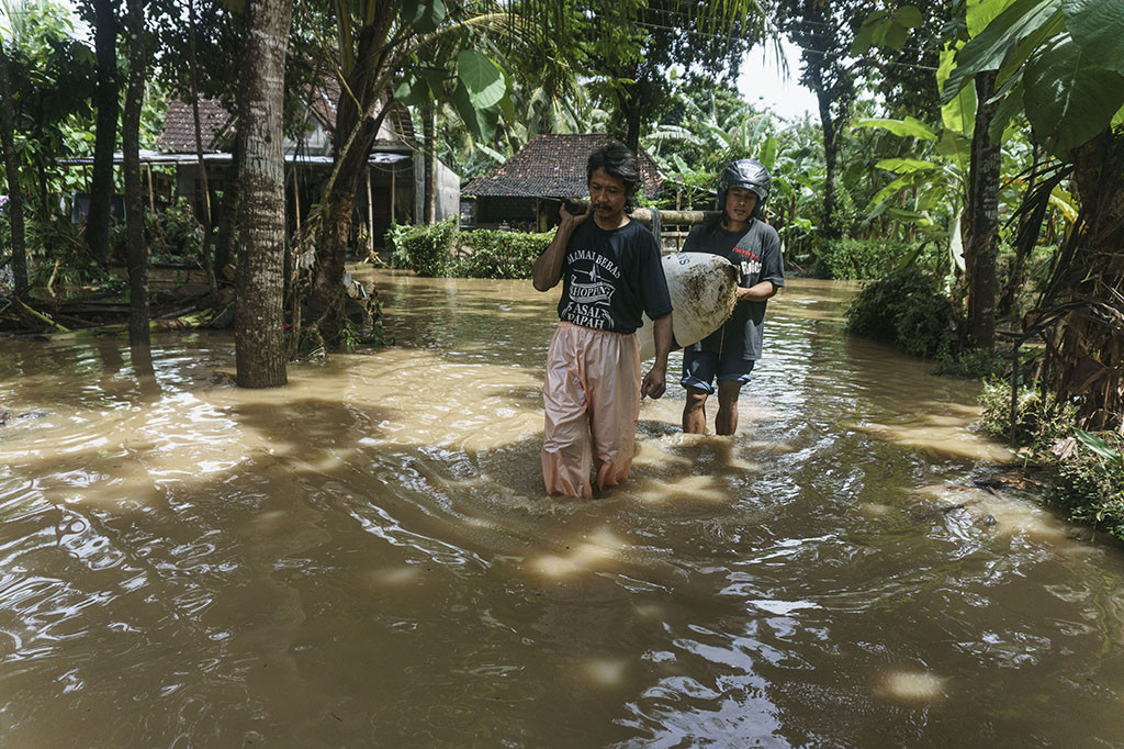 Daerah yang paling terdampak adalah Kota Yogyakarta, Kabupaten Sleman, Kabupaten Bantul, Kabupaten Gunung Kidul, dan Kabupaten Kulonprogo. ANTARA/Hendra Nurdiyansyah