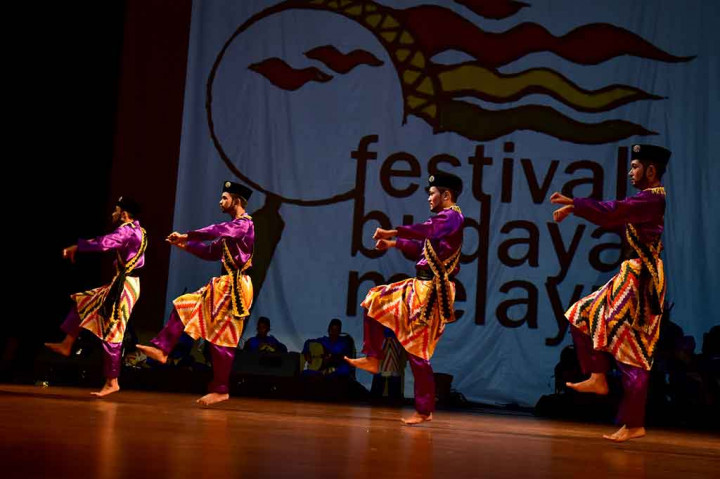 Beragam tarian Zapin dipertunjukkan dalam festival itu, penari dari Singapura membawakan Zapin Asyik, tarian yang berkembang di negara itu dengan dibawakan berpasangan lelaki dan perempuan. Dari Kalimantan Barat ditampilkan Jepin, sebutan lokal dari Zapin. Seluruh penari Jepin adalah laki-laki yang berkumis dan gerakannya lebih cepat dan menghentak. 