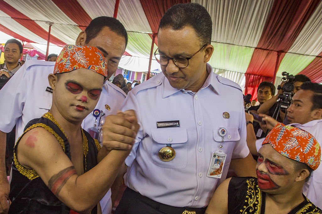 Anies Baswedan menghadiri peringatan Hari Disabilitas yang bertema