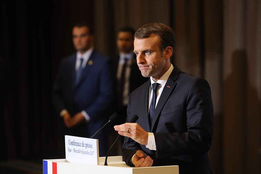 Presiden Prancis Emmanuel Macron mengatakan ia tidak mendukung langkah sepihak Trump. 