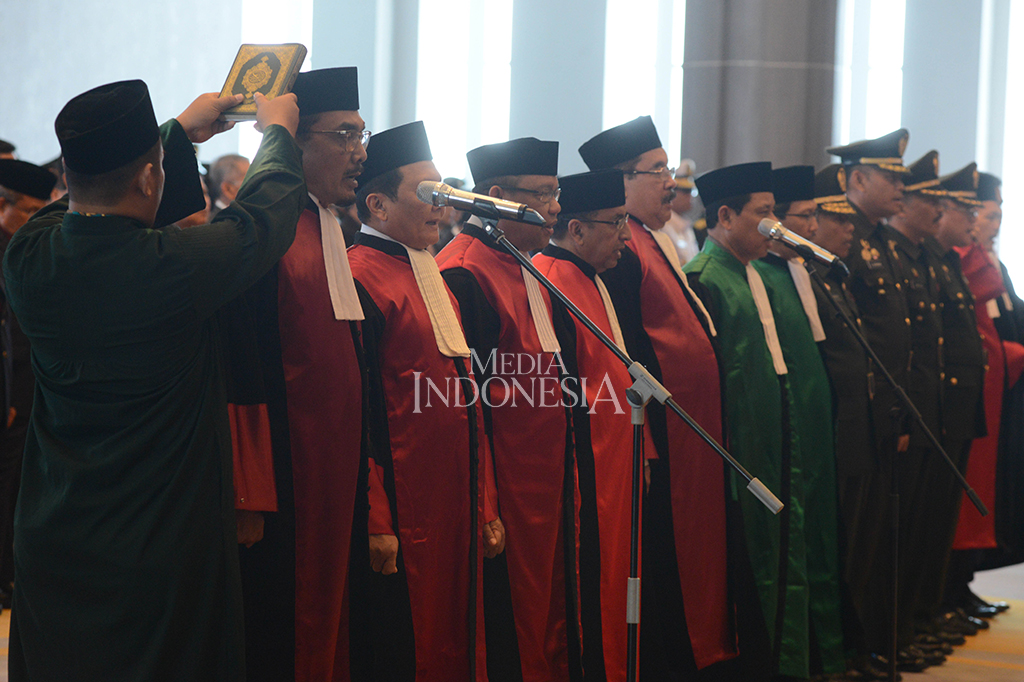 MA melantik 8 ketua pengadilan tingkat banding dari peradilan umum, dan dua peradilan agama dan peradilan militer.