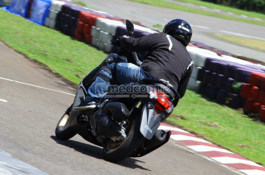 Sesi pengetesan yang dilakukan sejumlah jurnalis, termasuk medcom.id untuk merasakan sejauh mana perubahan yang ada di motor ini dibandingkan versi sebelumnya. medcom/Ahmad Garuda