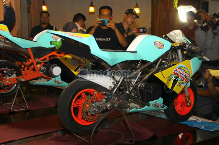 Motor yang bakal digunakan untuk balap Junior Mini Prix ini adalah motor dengan kapasitas mesin 50 cc saja. medcom.id/Ahmad Garuda