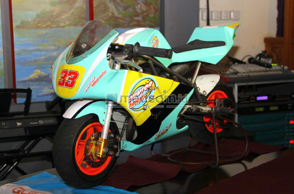 Motor yang bakal digunakan untuk balap Junior Mini Prix ini adalah motor dengan kapasitas mesin 50 cc saja. medcom.id/Ahmad Garuda