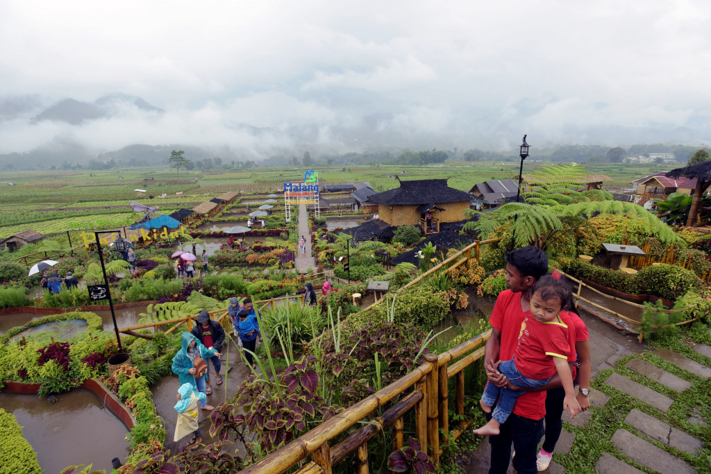 Sejak dibuka November tahun lalu, rata-rata jumlah pengunjung Cafe Sawah adalah 20-rb orang per bulan. 