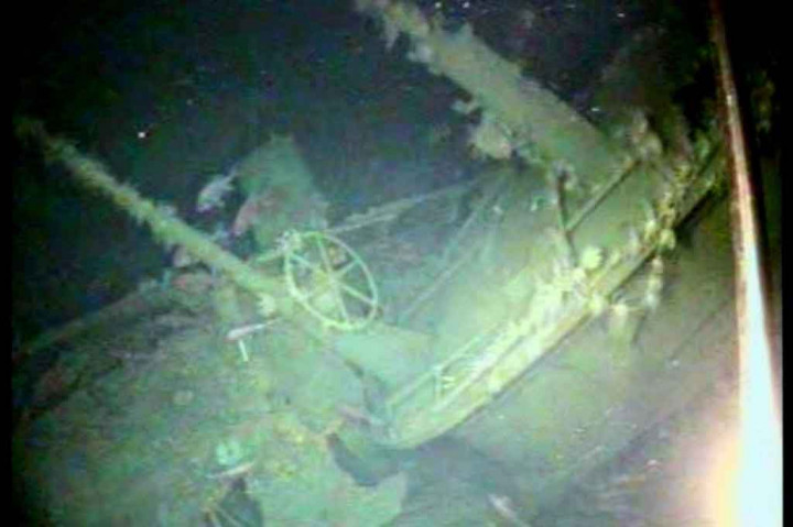 Foto tidak bertanggal yang disediakan oleh Departemen Pertahanan Australia, memperlihatkan reruntuhan kapal selam HMAS AE1 di perairan dekat Kepulauan Duke of York, Papua Nugini.