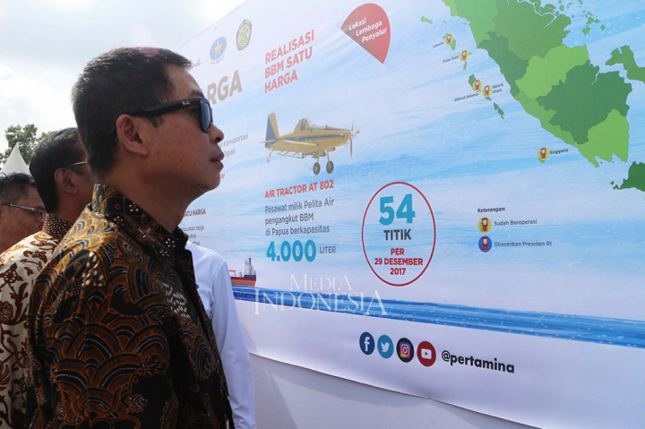 
Dengan tuntasnya 54 titik pada 2017, selanjutnya Pertamina akan mengejar target kedua, yakni 50 titik pada 2018 dengan kriteria wilayah yang memiliki infrastruktur darat dan laut terbatas. MI/Aries Munandar