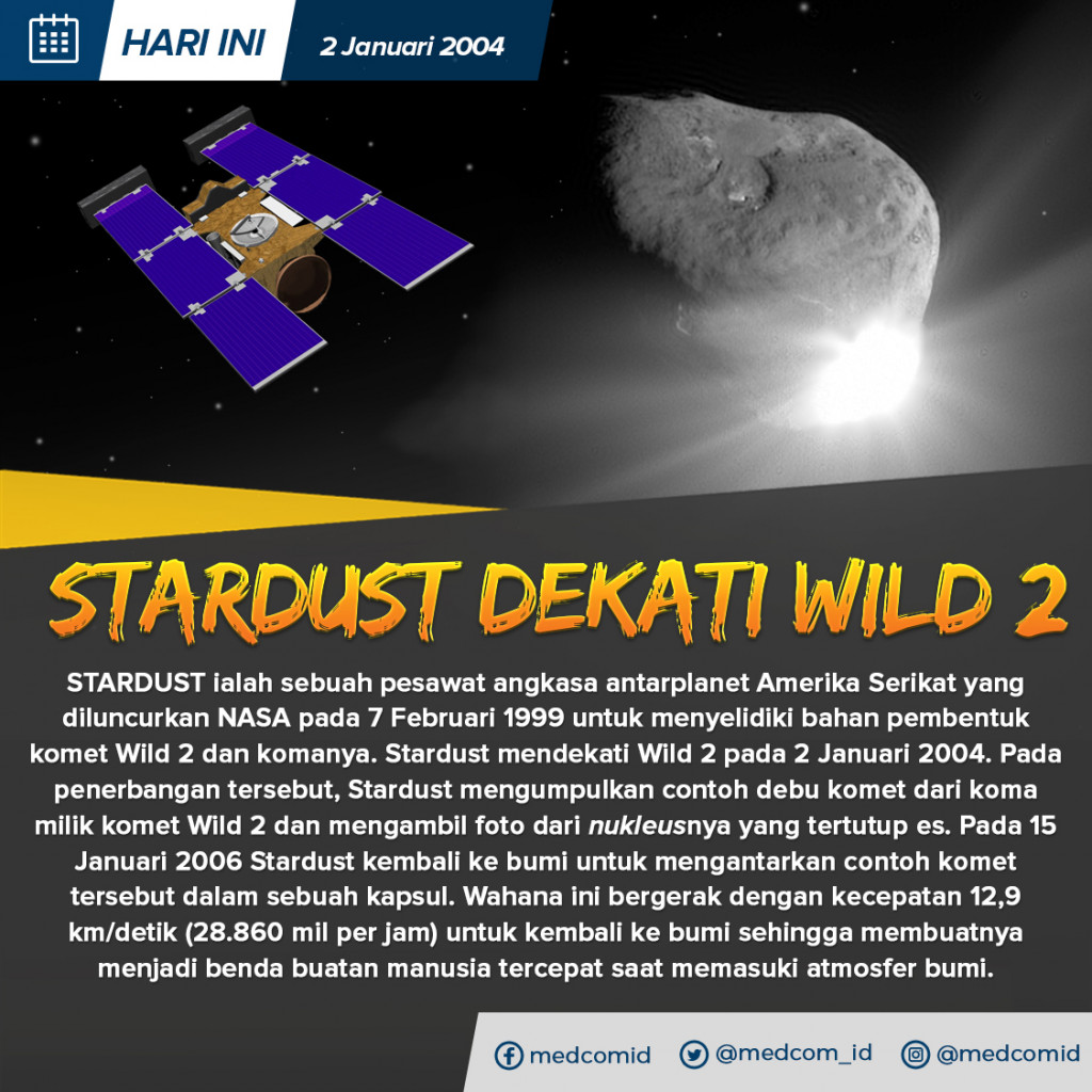 Hari Ini: Stardust Dekati Wild 2