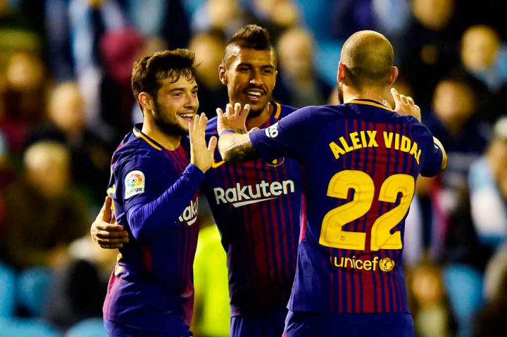 Pelatih Barca Ernesto Valverde melakukan tujuh perubahan dari tim yang menang 3-0 atas Real Madrid pada pertandingan terakhir mereka, saat melawan Celta Vigo di Estadio de Balaidos. Jose Arnaiz yang menjadi starter membawa Barca unggul terlebih dahulu pada menit ke-15.