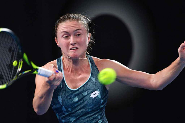 Unggulan ketiga tersebut menundukkan menundukkan petenis kualifikasi asal Belarusia Aliaksandra Sasnovich dua set langsung  6-2, 6-1.