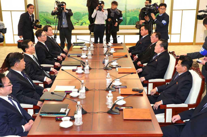 Meredanya ketegangan kedua Korea terjadi setelah Pemimpin Korut Kim Jong-un dalam pidato tahun baru mengatakan Pyongyang berpeluang mengirimkan kontingen di Olimpiade Musim Dingin di Korsel.