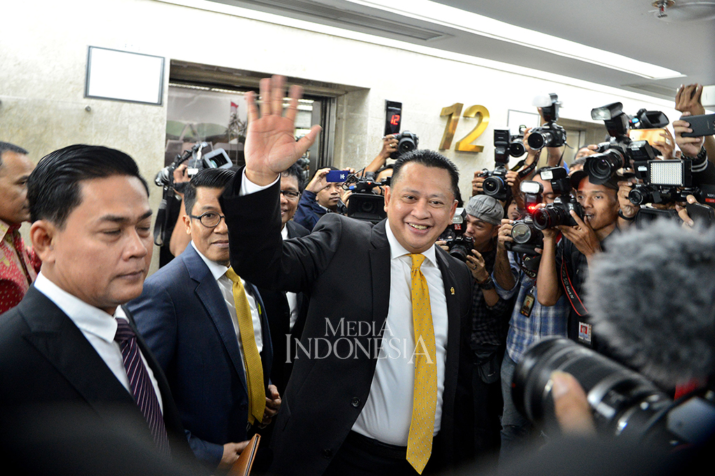 Bamsoet dinilai sebagai figur tepat untuk menjadi Ketua DPR hingga 2019 yang menjadi jatah Golkar. Saat ini, Bambang memimpin Komisi III DPR. Karena itu, Golkar meyakini Bamsoet punya jam terbang tinggi untuk menjadi ketua DPR. MI/Susanto