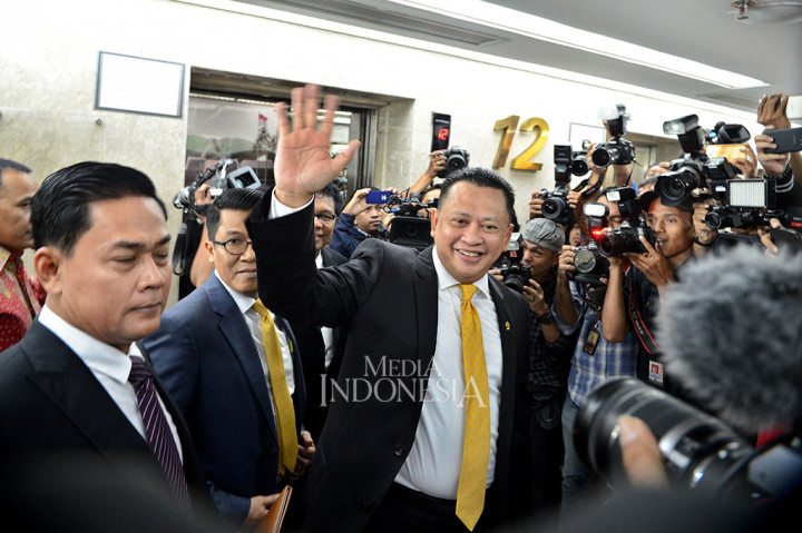 Bamsoet dinilai sebagai figur tepat untuk menjadi Ketua DPR hingga 2019 yang menjadi jatah Golkar. Saat ini, Bambang memimpin Komisi III DPR. Karena itu, Golkar meyakini Bamsoet punya jam terbang tinggi untuk menjadi ketua DPR. MI/Susanto