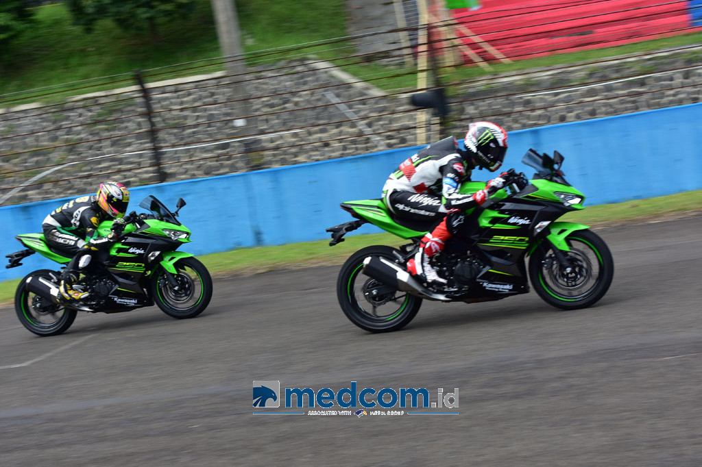 Pertama menjajal Sentul, Rea keluhkan trek yang bergelombang.