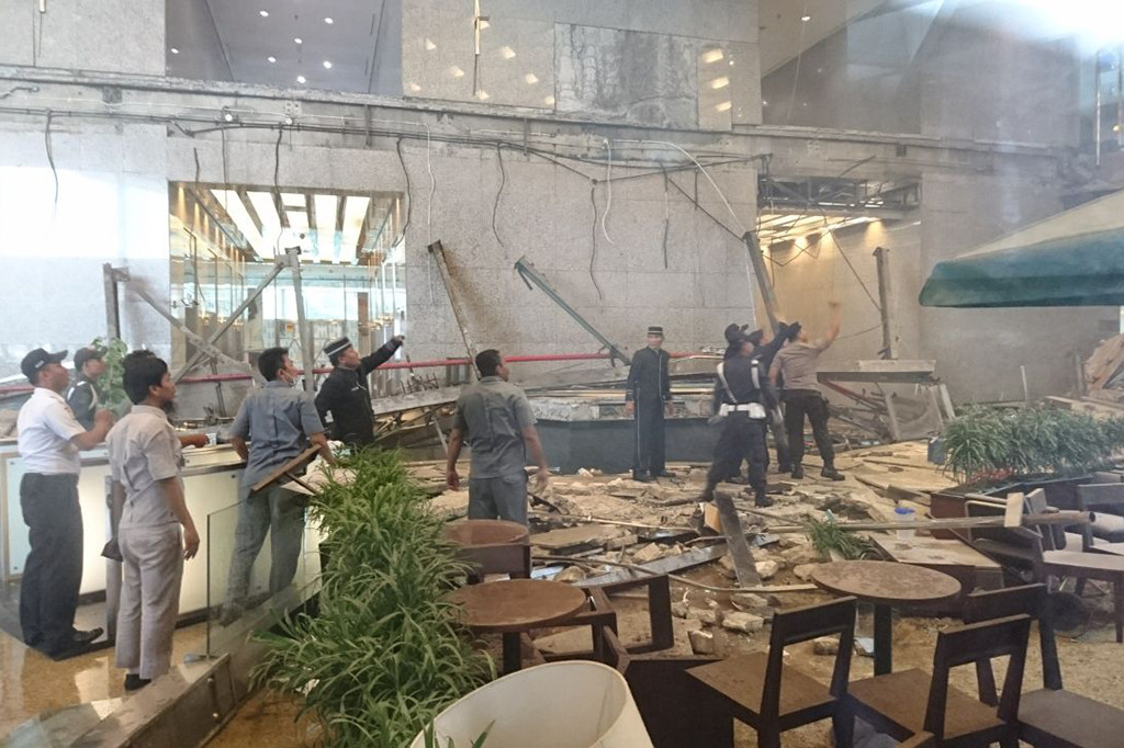 Suasana di dalam gedung Bursa Efek Indonesia. ANTARA/Elo