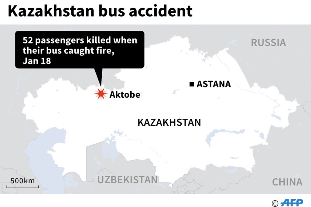 Kementerian Dalam Negeri Kazakhstan mengatakan seluruh korban merupakan warga negara Uzbekistan.
