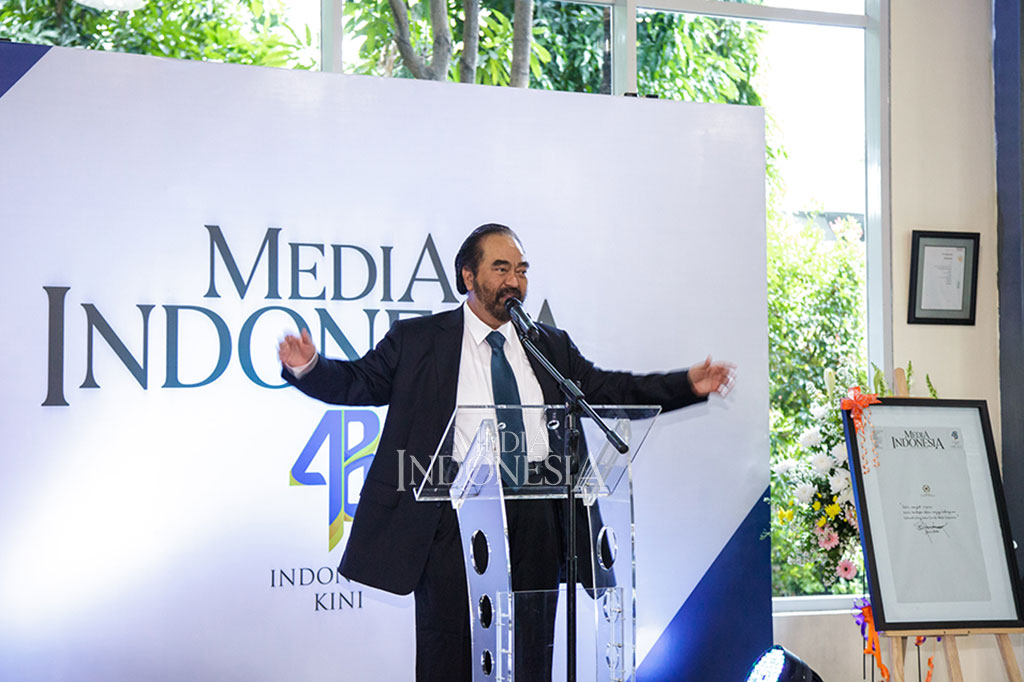 Dalam sambutannya Chairman Media Group Surya Paloh meminta harian umum Media Indonesia tetap konsisten dalam mempertahankan jurnalistik profesional. Dia ingin, di usia ke-48 tahun, Media Indonesia terus memegang teguh pers yang bebas tetapi bertanggung jawab. 